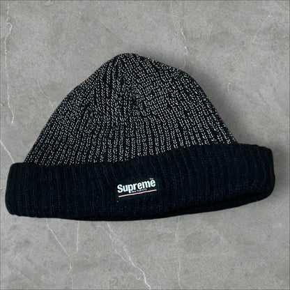 Supreme 3M Reflective Beanie Black