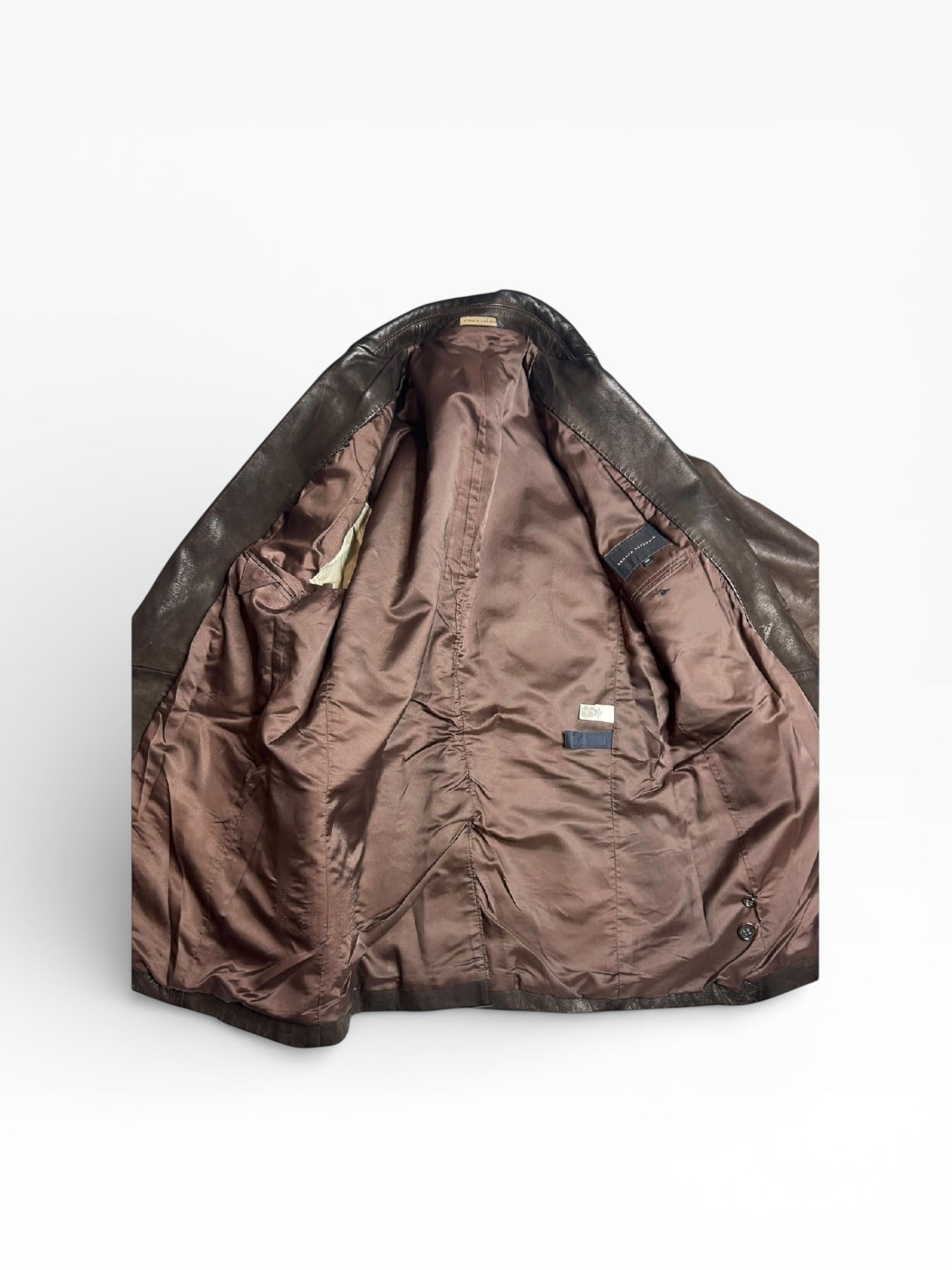 Banana Republic Chocolate Leather Blazer (Size 42)