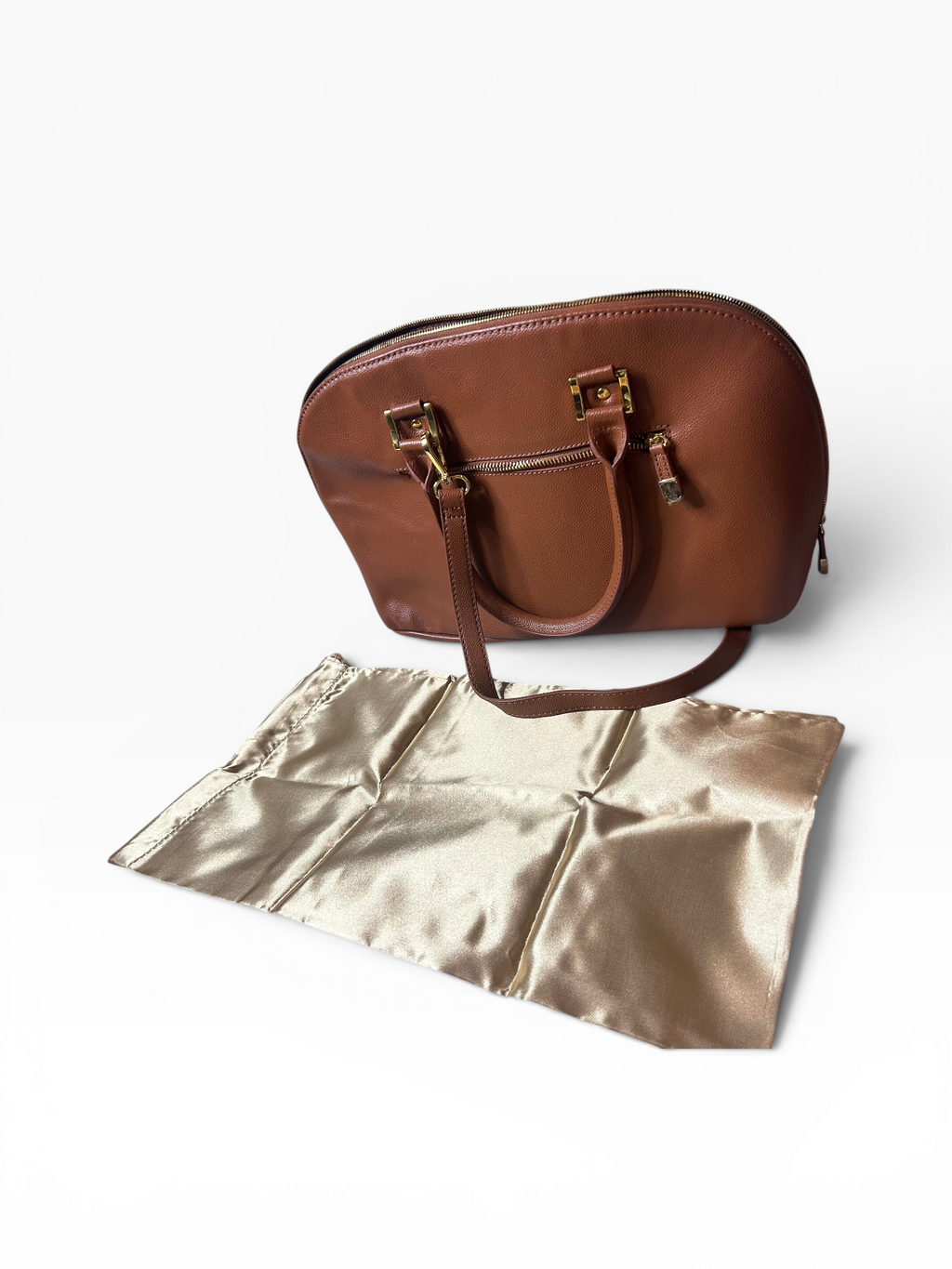 Joy & Iman Leather Satchel Organizer Shoulder Bag