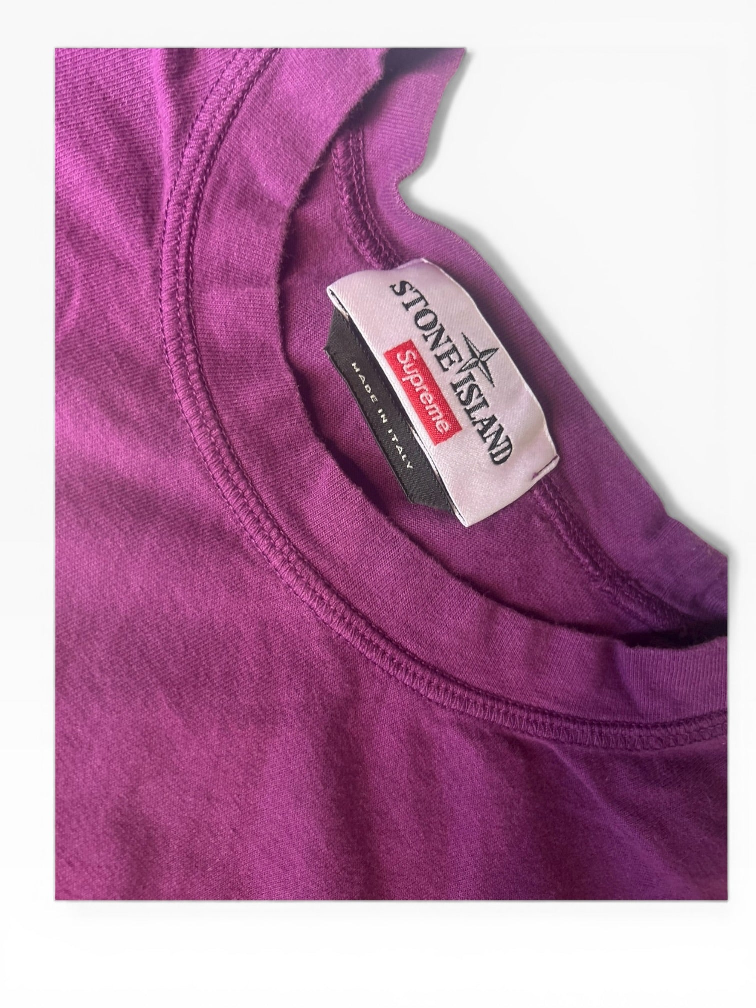 Supreme X Stone Island Purple Tee (M)