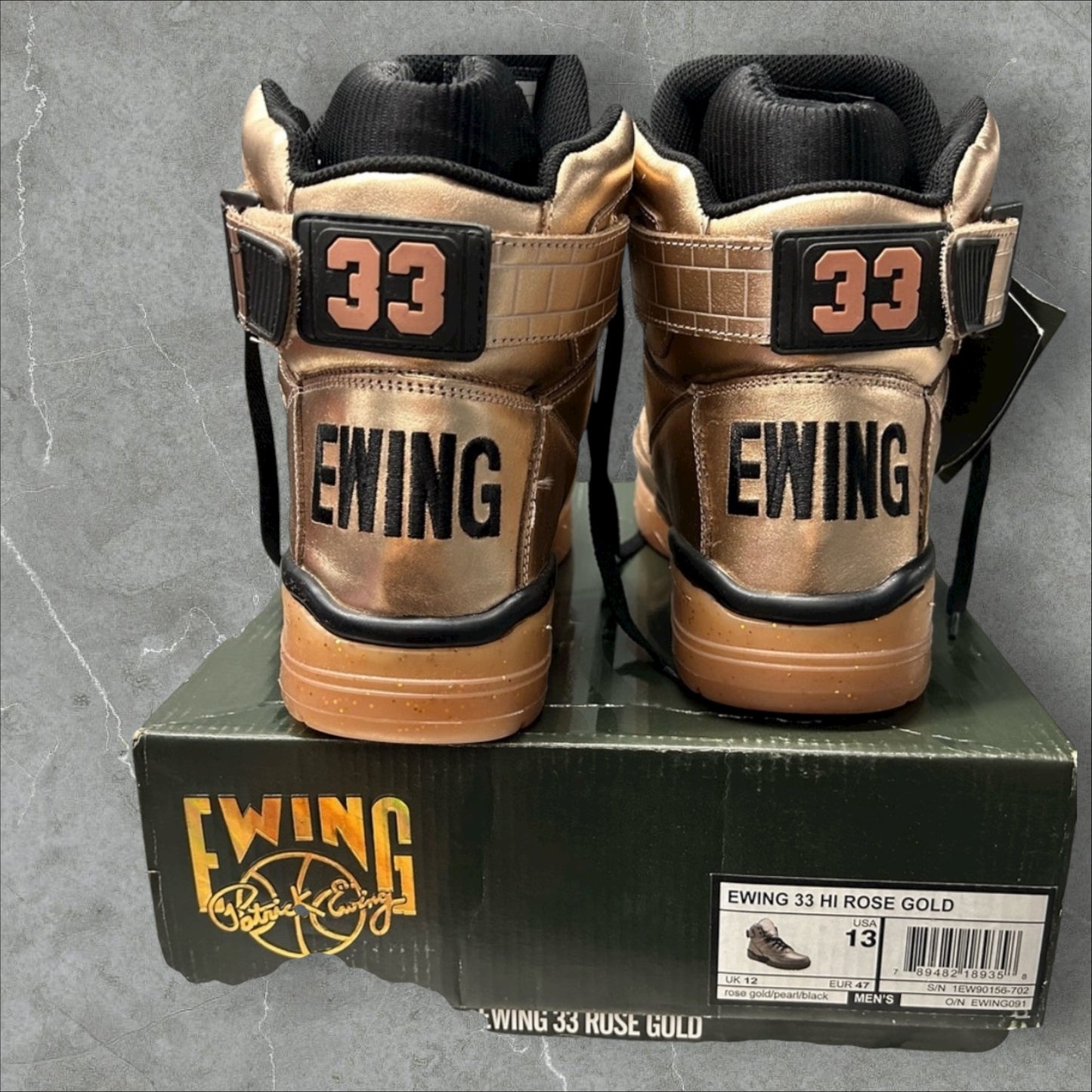 Patrick Ewing 33 HI Rose Gold MENS 13)