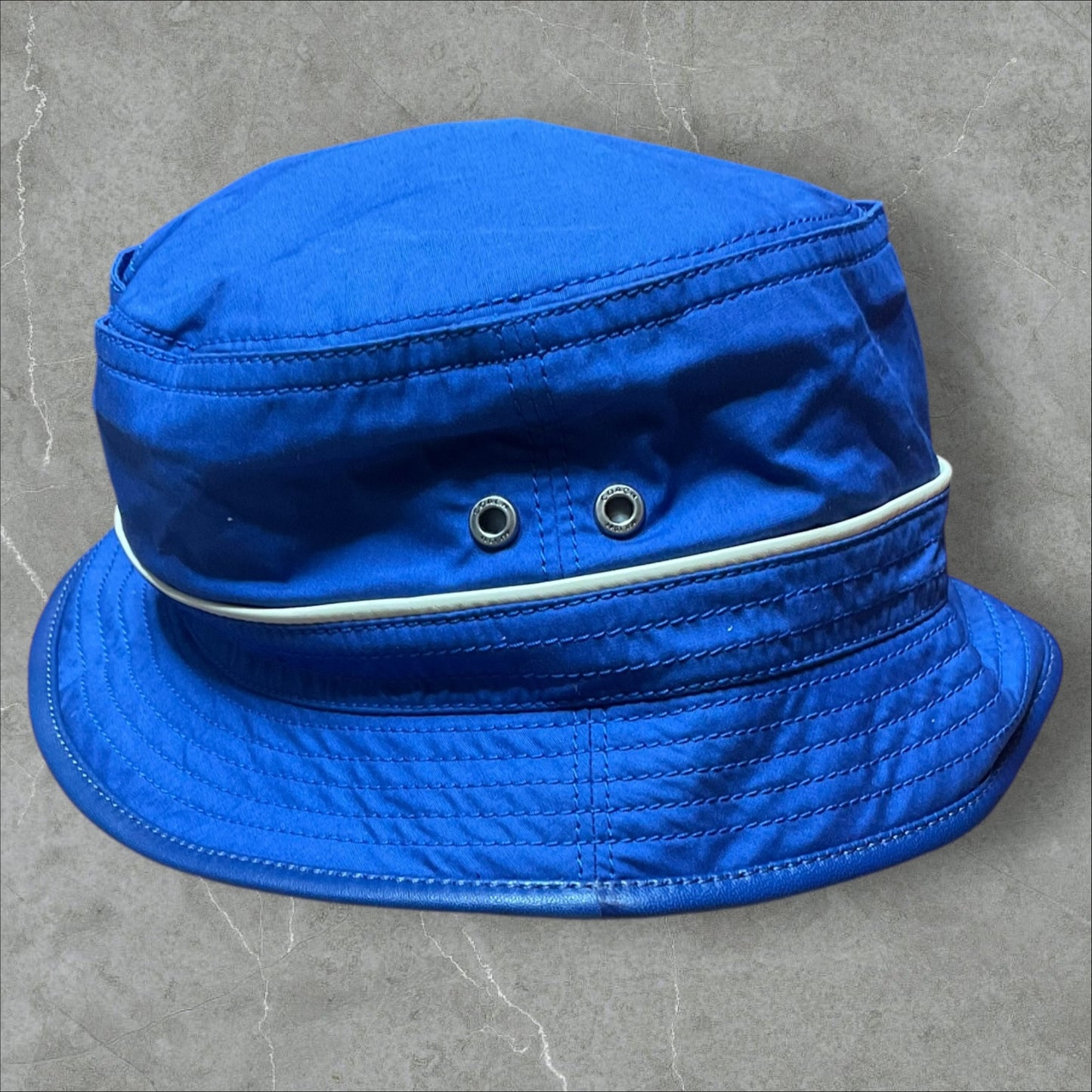 Coach Reversible Blue Bucket Hat