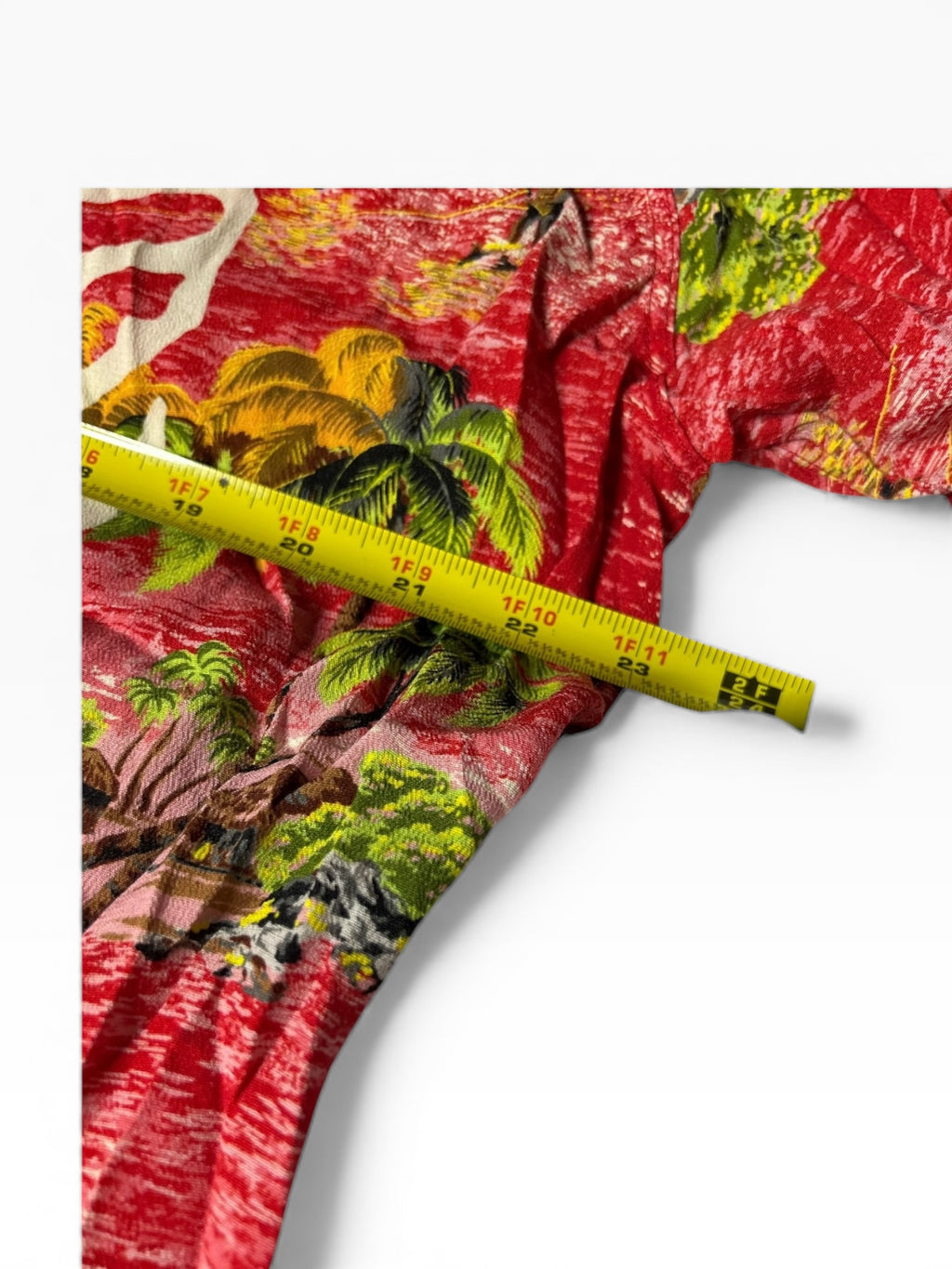 Kapital Rayon Kamehameha Bone Aloha Shirt(XXL)