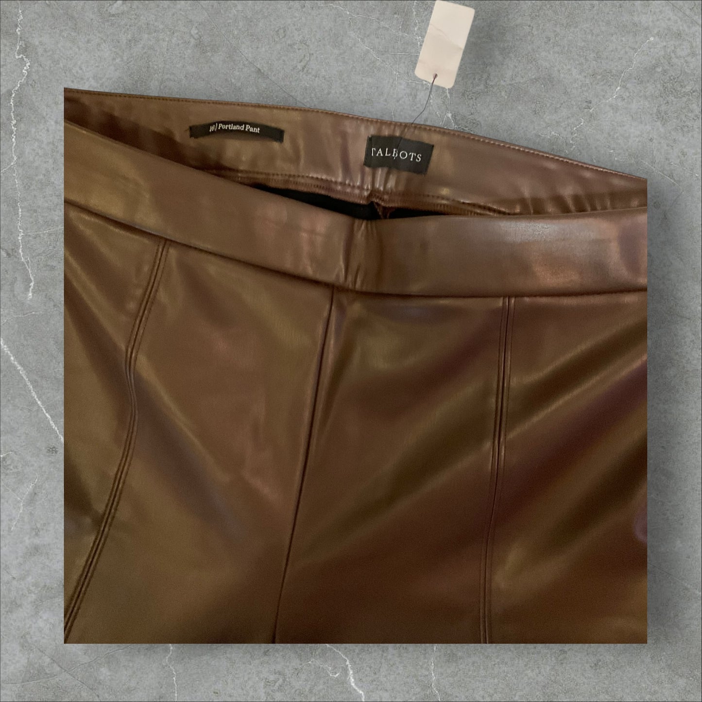 Talbots Faux Leather Portland Pant (16)