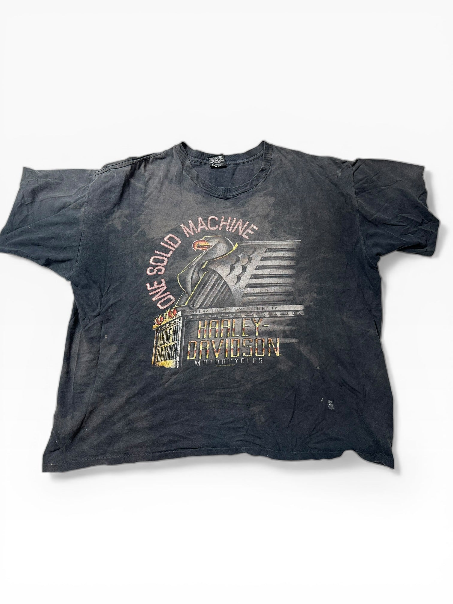 Vintage Harley Davidson Motorcycle Graphic Tee (XXL)
