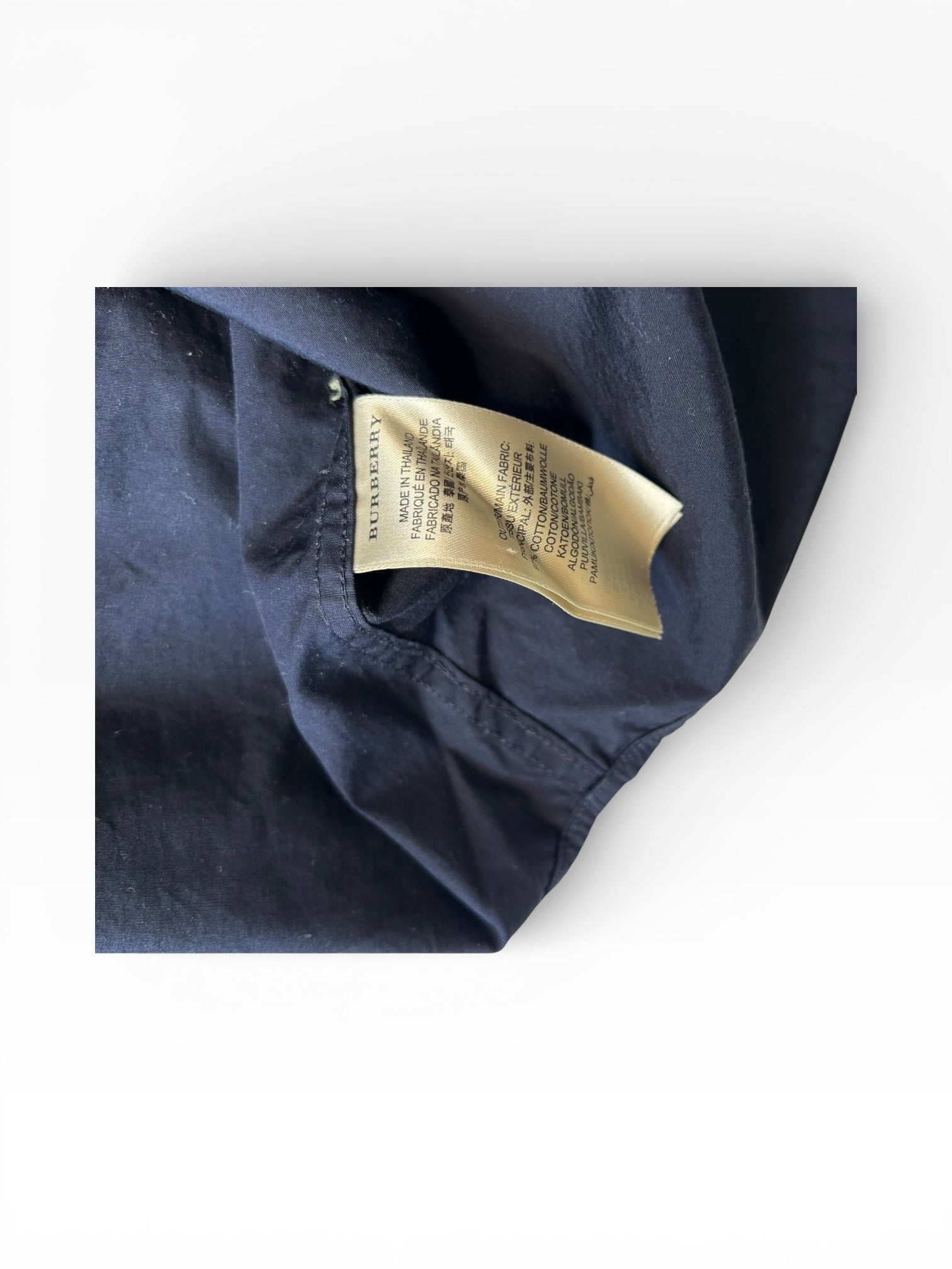 Burberry Brit Flip Cuff Navy Button Down (XL)