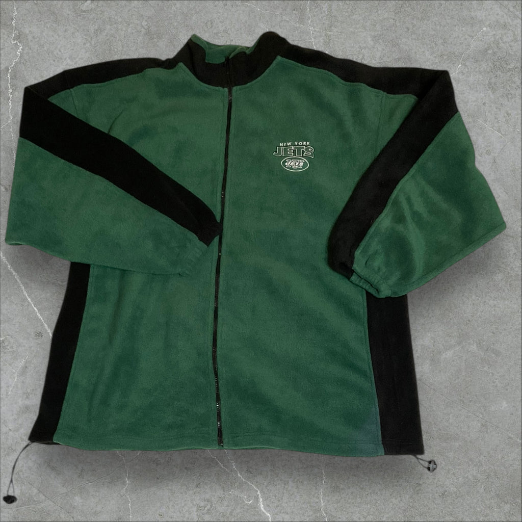 Vintage New York Jets Full Zip Fleece (2X)
