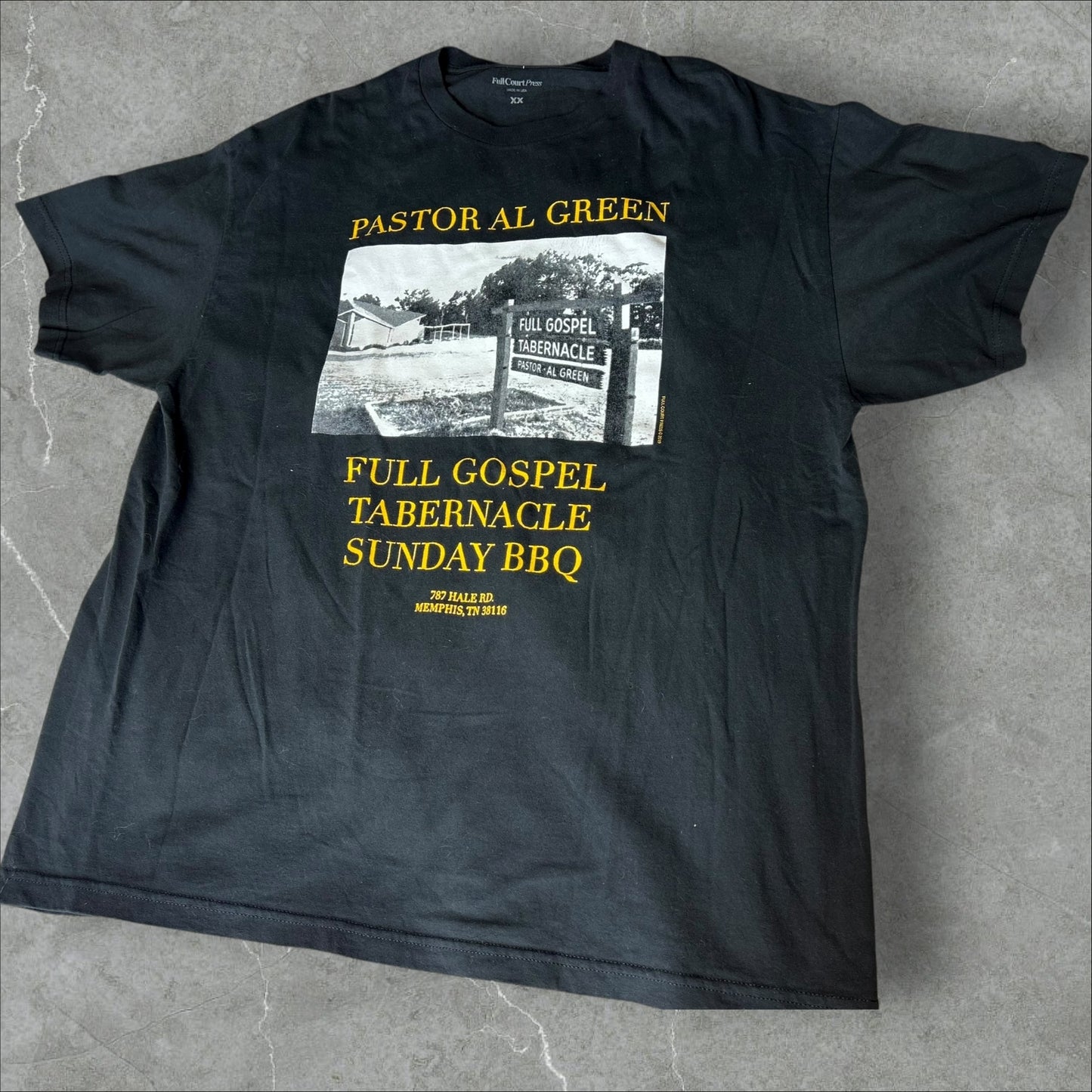 Full Court Pastor Al Green Sunday BBQ Graphic Tee(XXL)