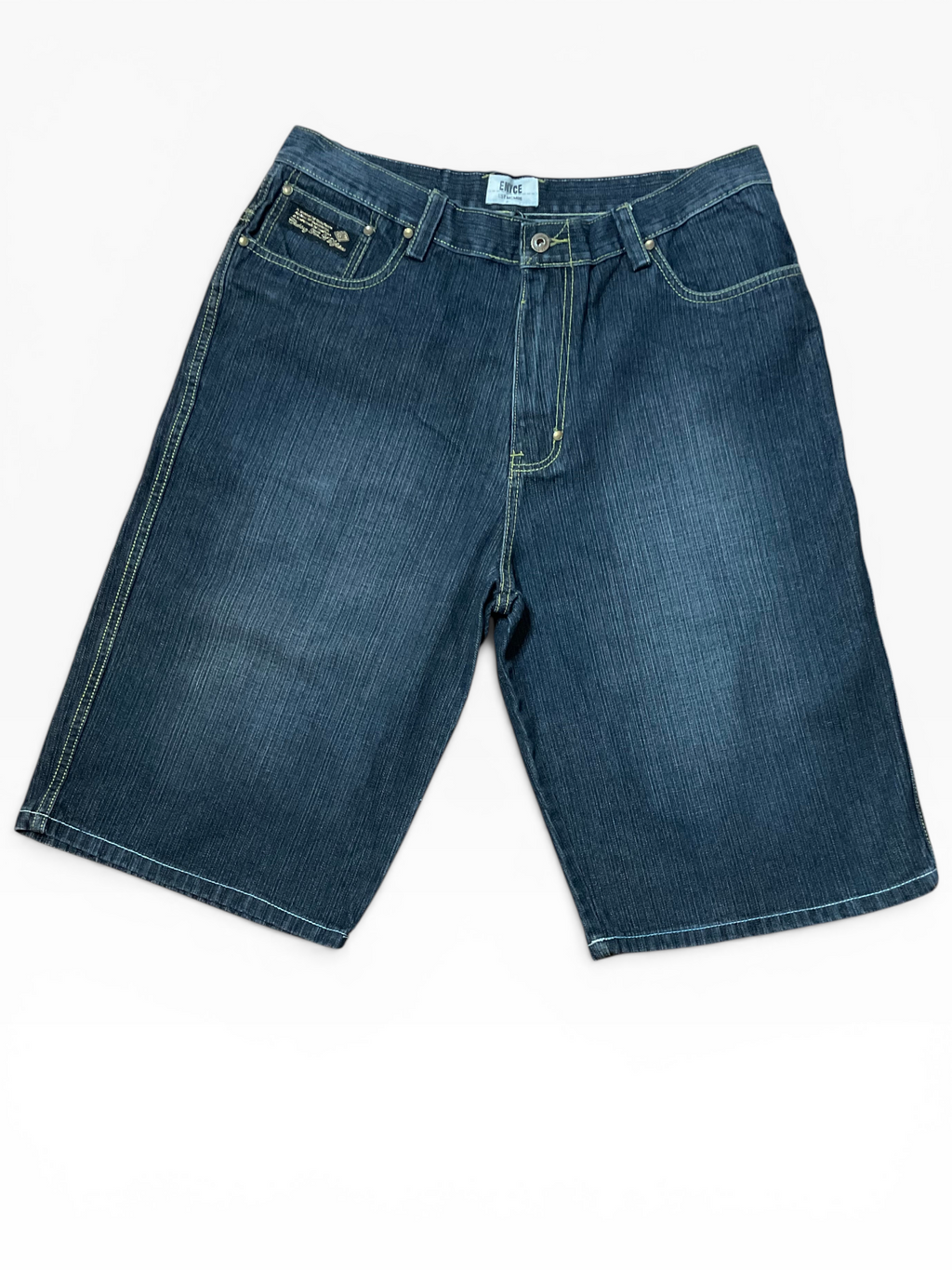 Retro Enyce Baggy Y2K Jean Shorts (36)