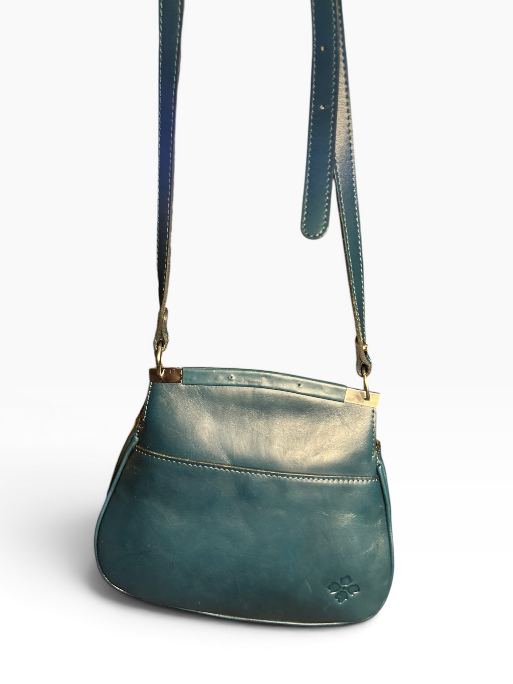Patricia Nash Teal Leather Crossbody