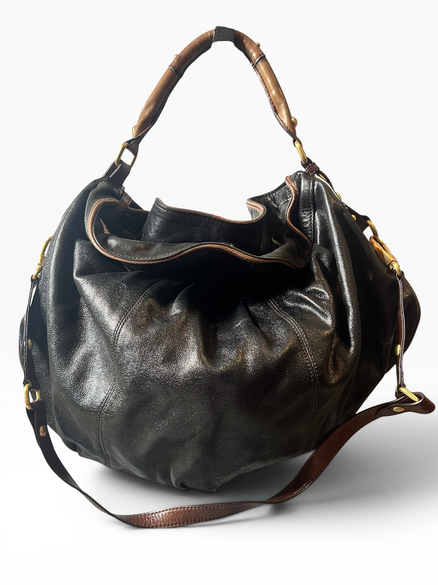 Steve by Steve Madden Black Leather Crossbody