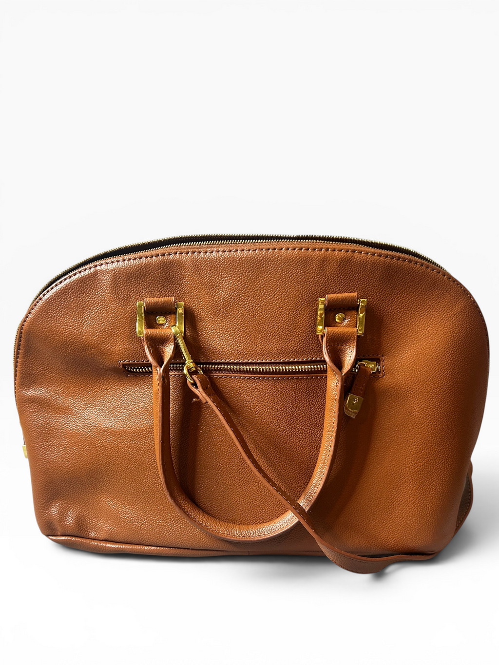 Joy & Iman Leather Satchel Organizer Shoulder Bag