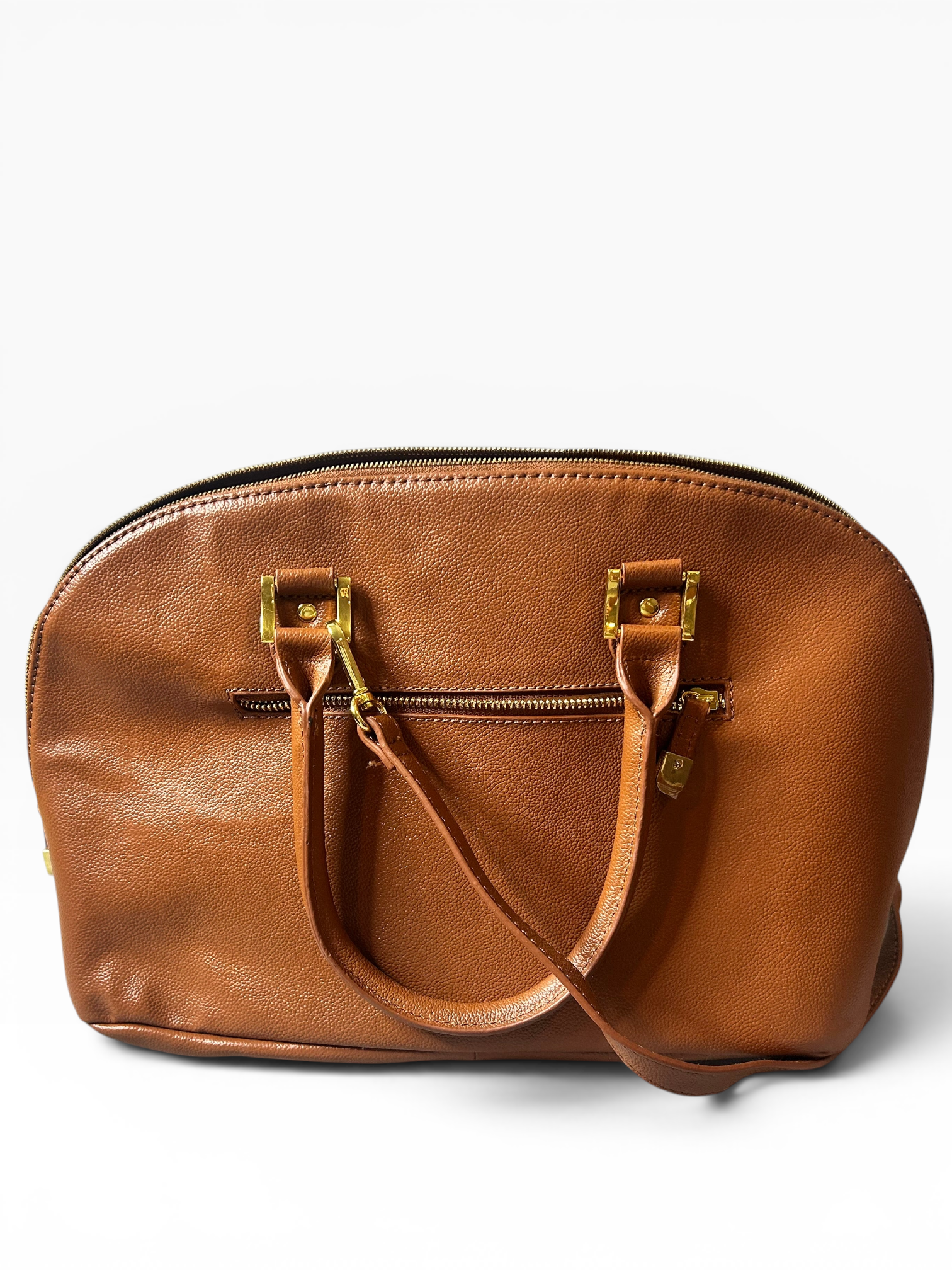 Joy & Iman Leather Satchel Organizer Shoulder Bag