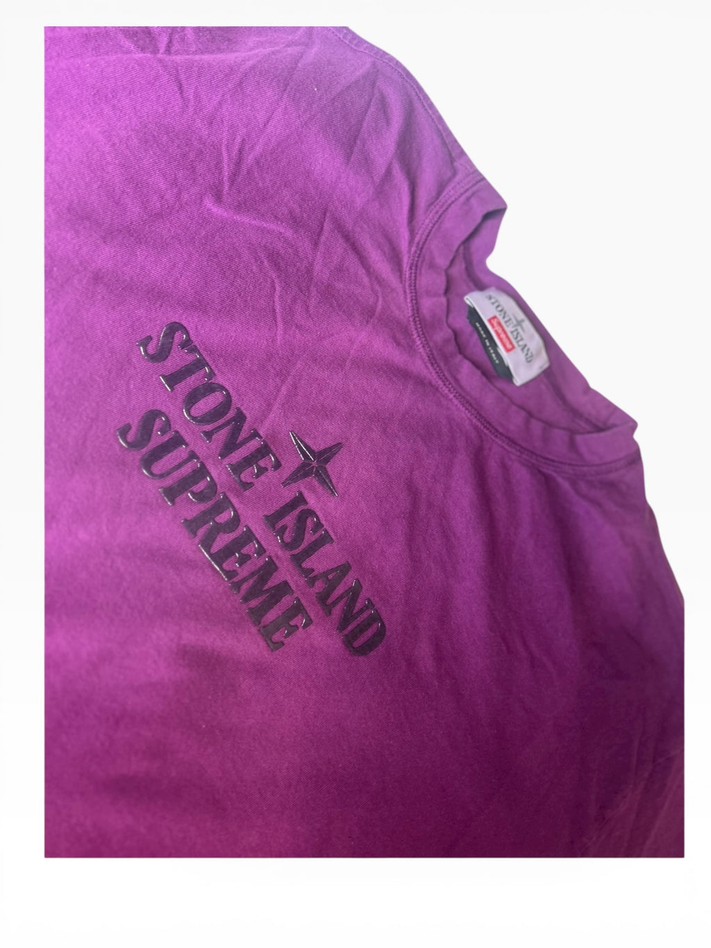 Supreme X Stone Island Purple Tee (M)
