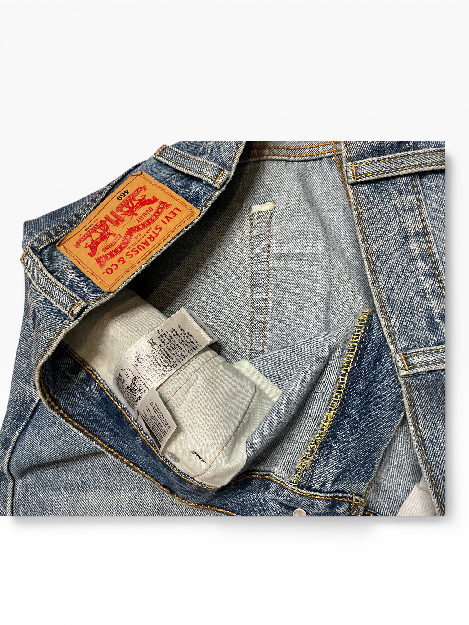 Levi 501 Distress Denim Cut off Shorts (38)
