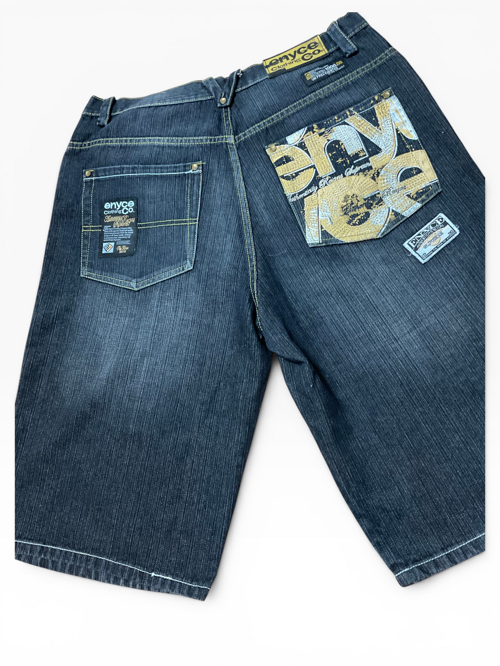 Retro Enyce Baggy Y2K Jean Shorts (36)