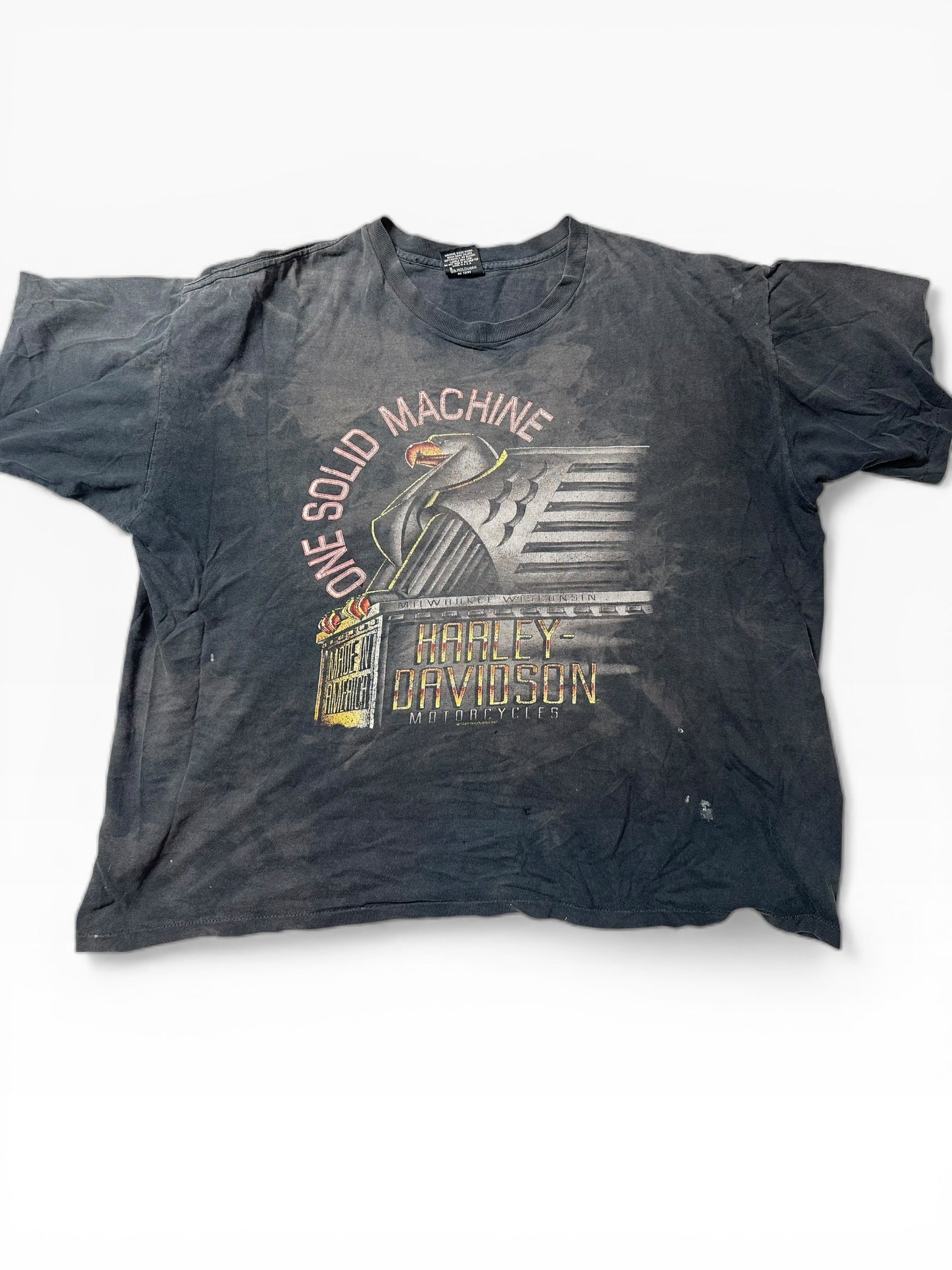 Vintage Harley Davidson Motorcycle Graphic Tee (XXL)