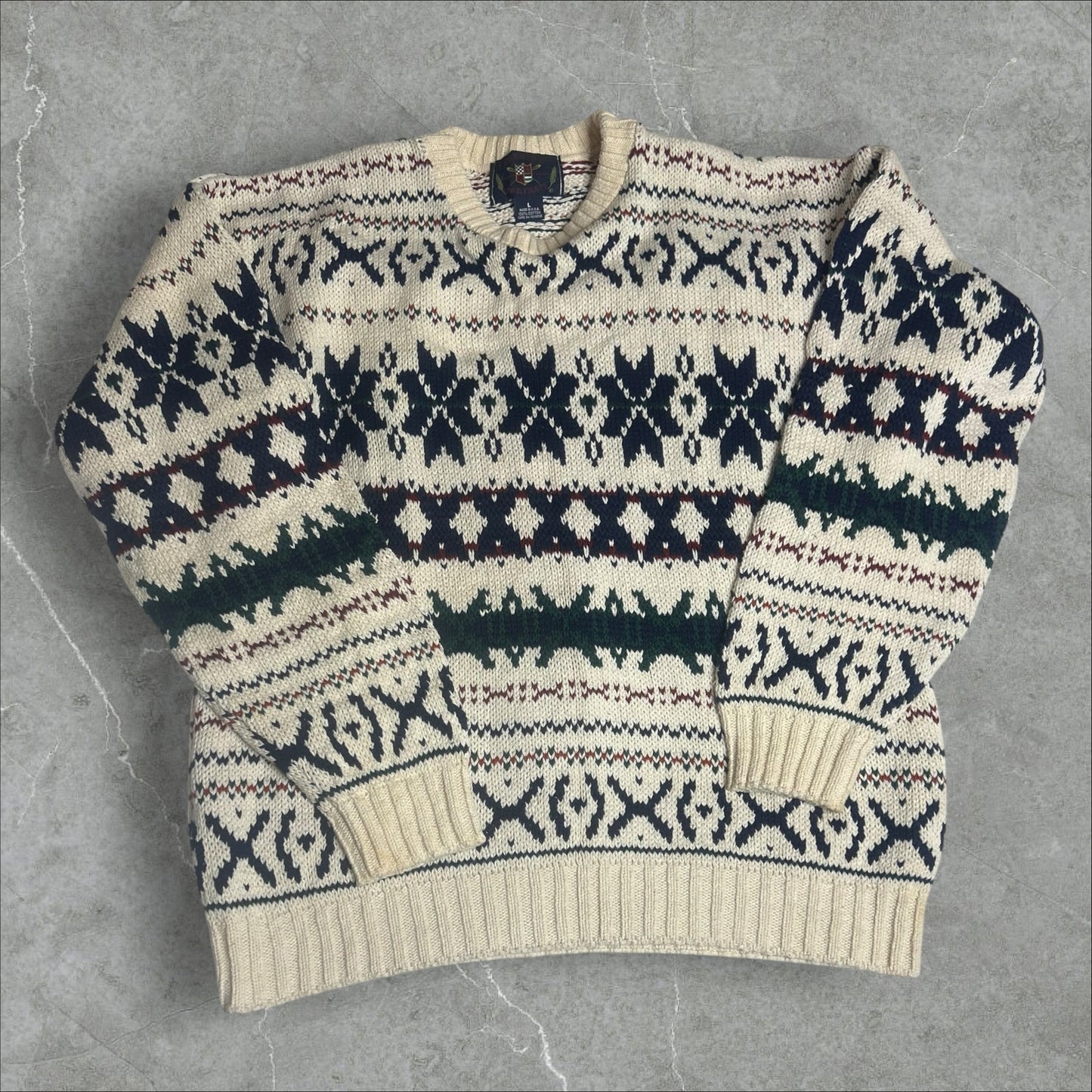 American Portrait Vintage Cotton Sweater (L)