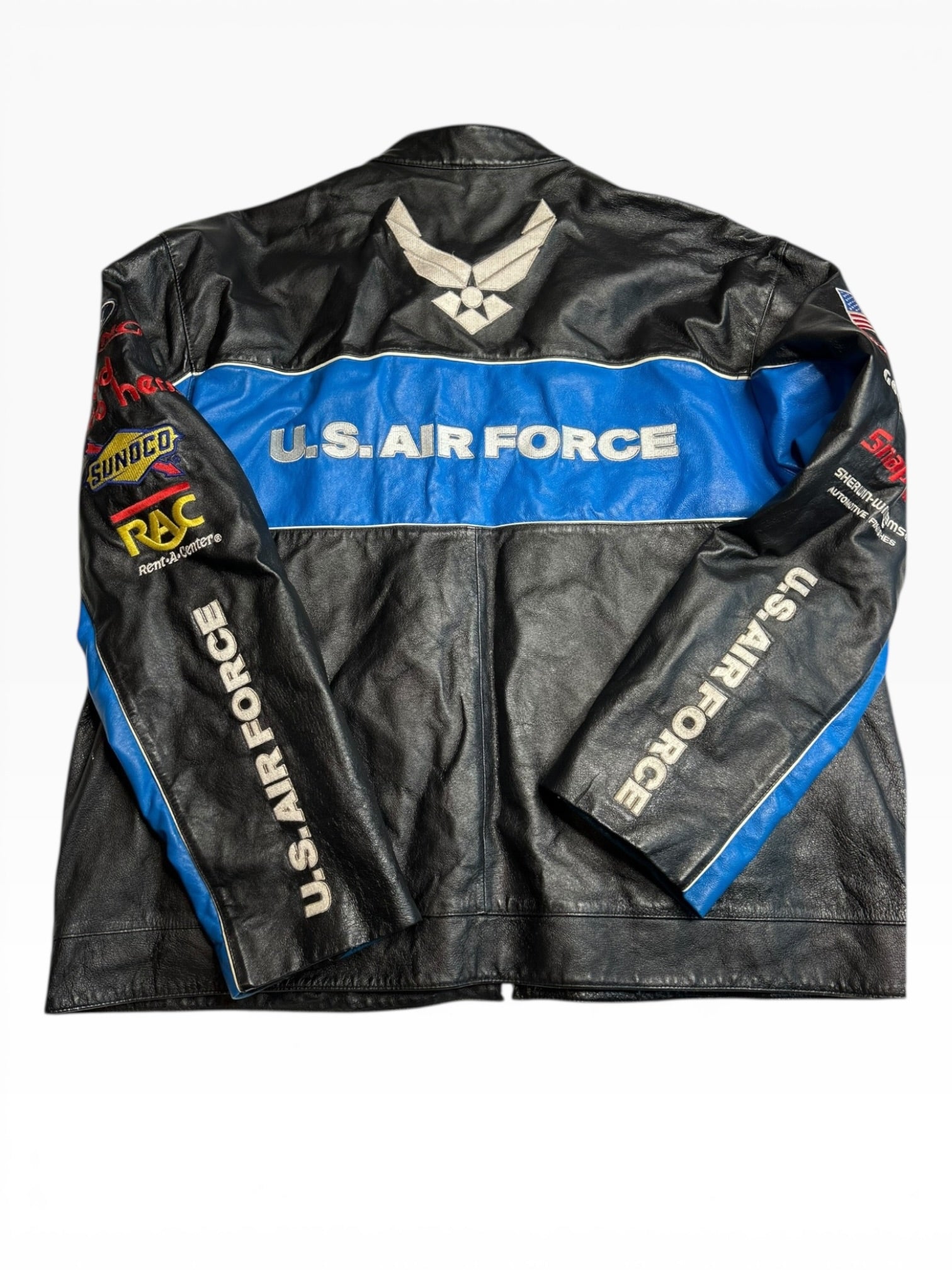 Vintage Ricky Rudd NASCAR JH Leather Jacket (2XL)