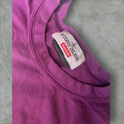 Supreme X Stone Island Purple Tee (M)