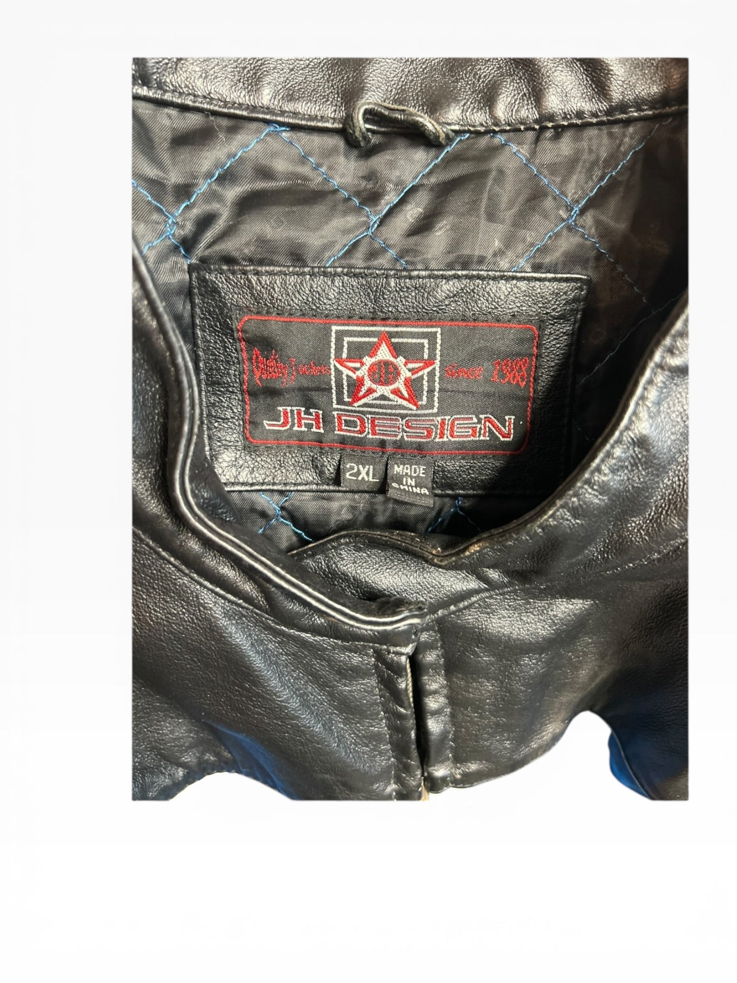 Vintage Ricky Rudd NASCAR JH Leather Jacket (2XL)