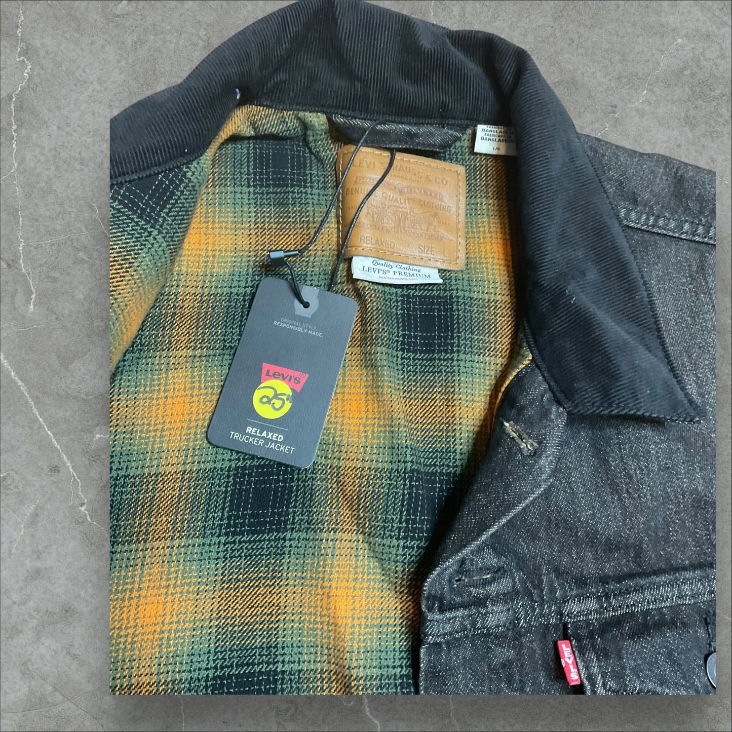 Levi Black Denim Jacket (L)