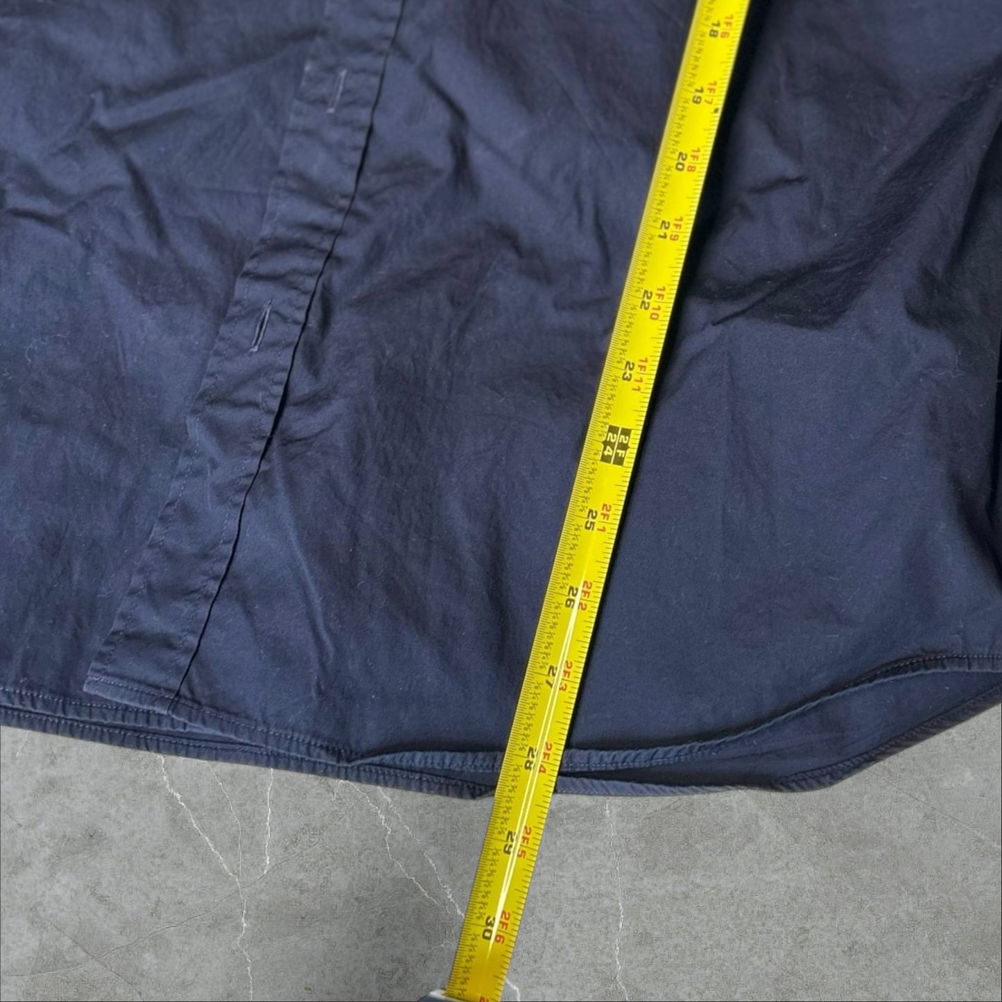 Burberry Brit Flip Cuff Navy Button Down (XL)