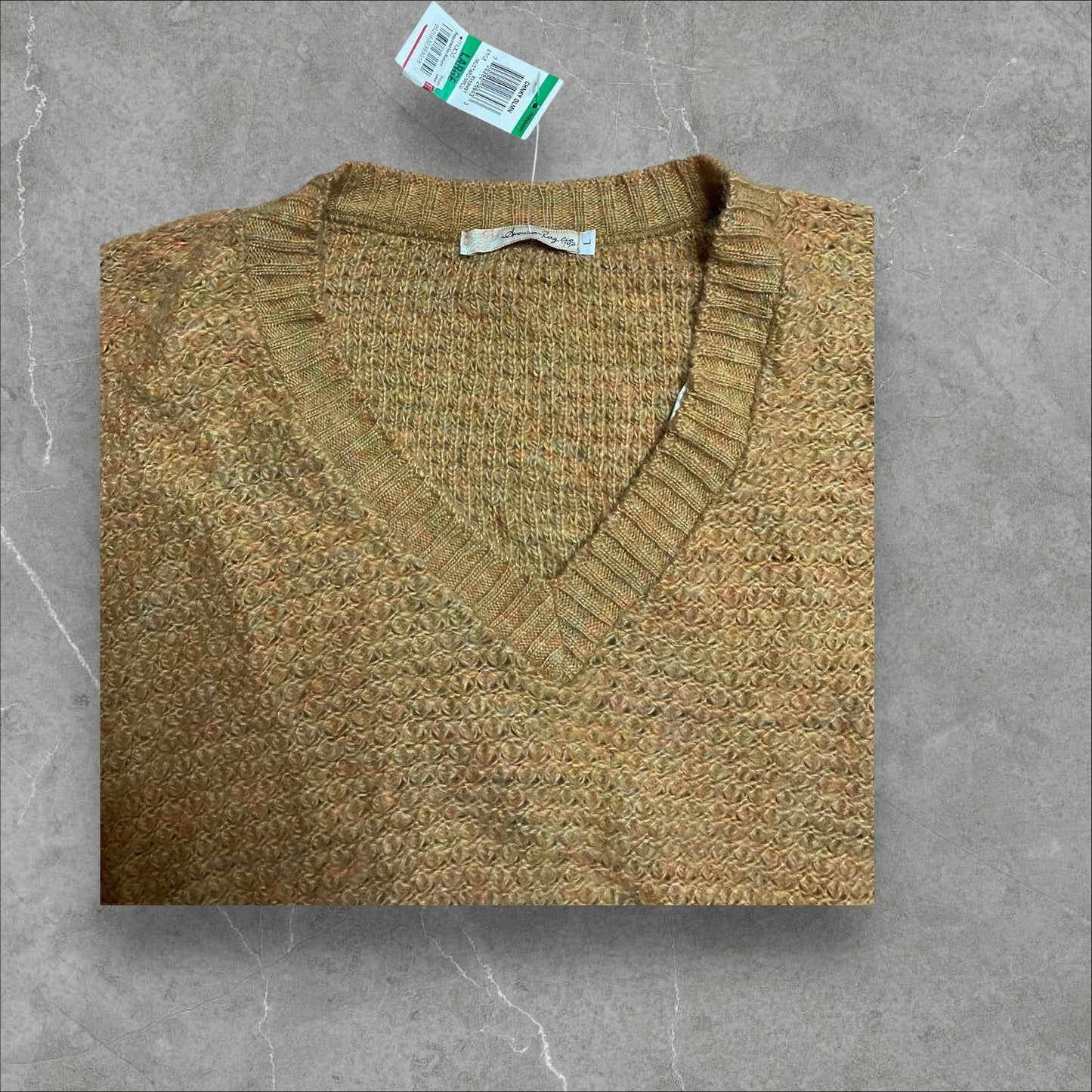 Mustard Butterfly Sweater (L)