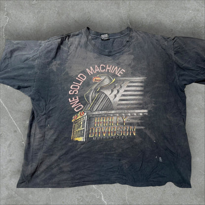 Vintage Harley Davidson Motorcycle Graphic Tee (XXL)