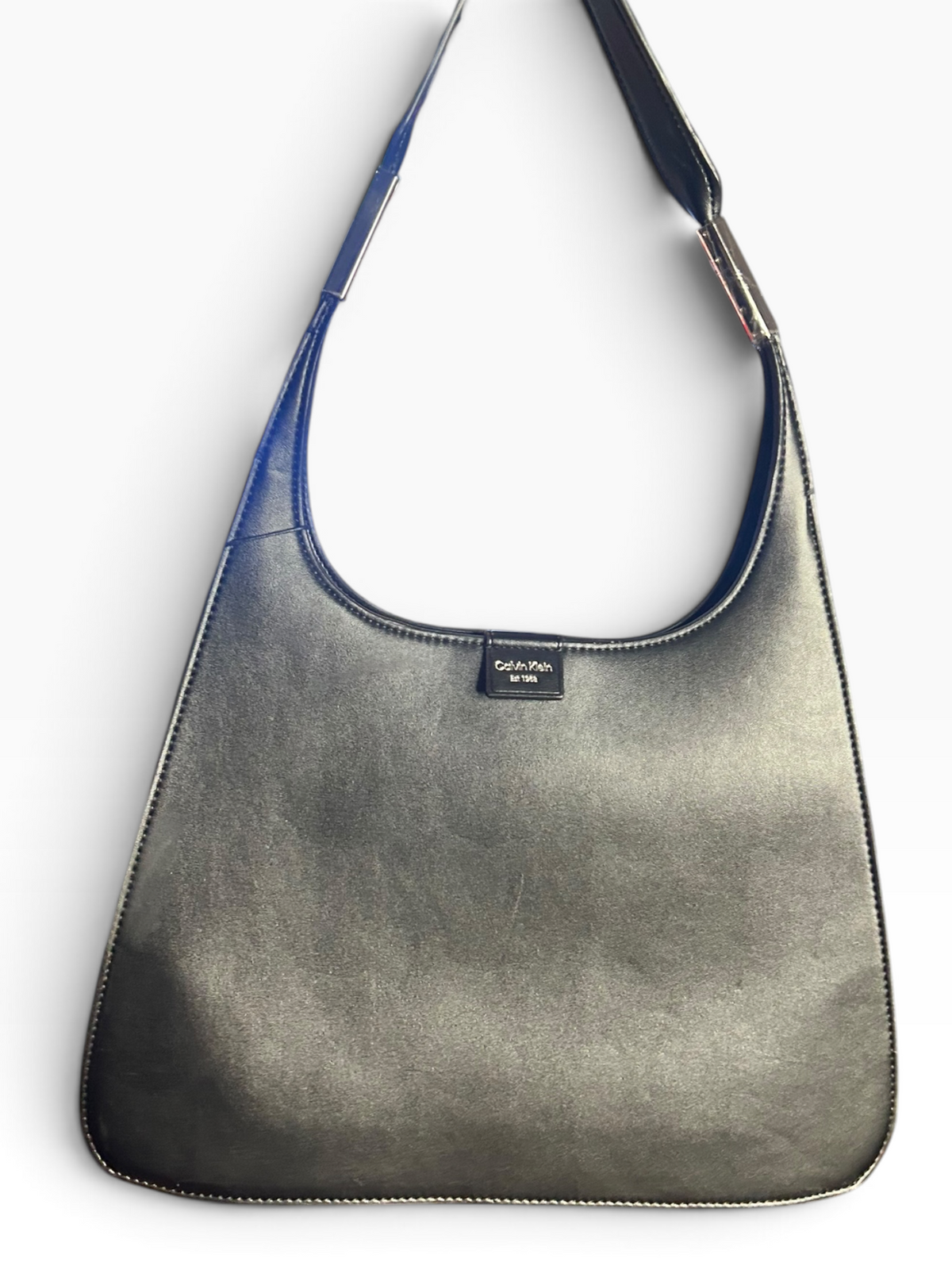 Calvin Klein Black Structured Hobo Bag