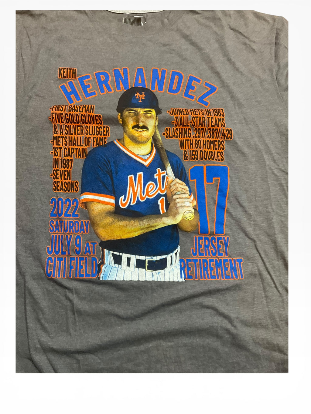 Keith Hernandez Mets T-shirt (XXL)