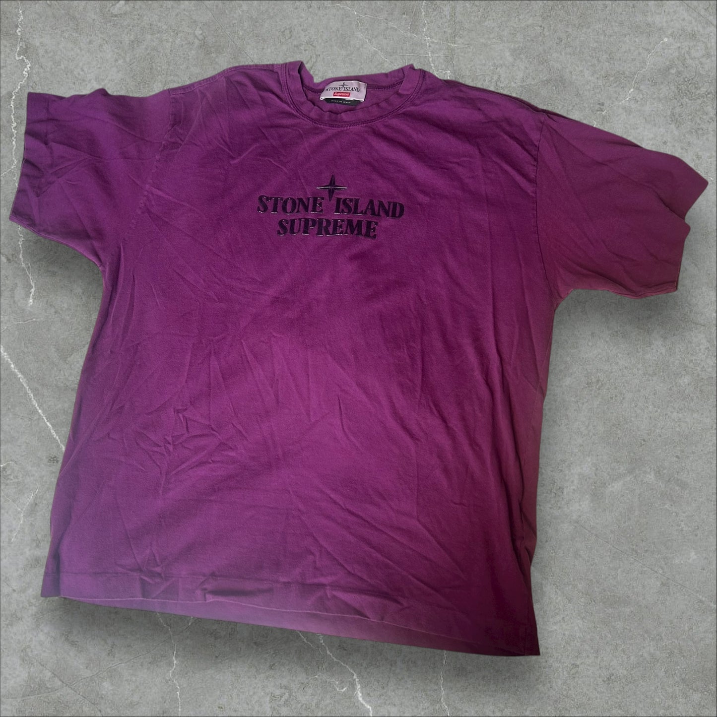 Supreme X Stone Island Purple Tee (M)