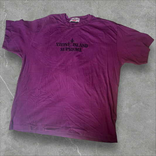 Supreme X Stone Island Purple Tee (M)