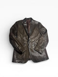 Banana Republic Chocolate Leather Blazer (Size 42)