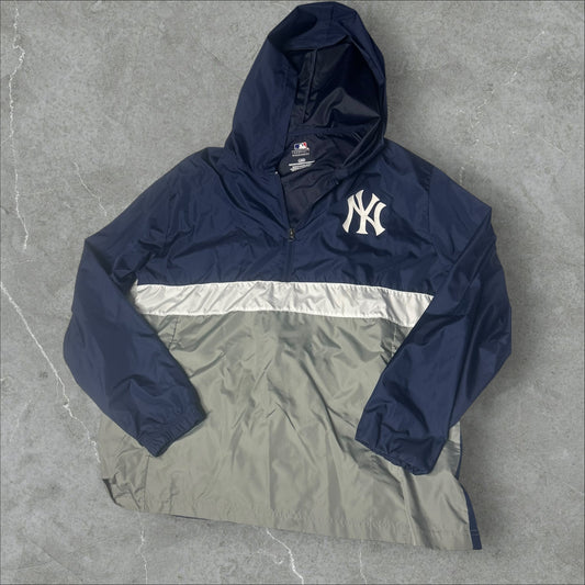 MLB New York Yankee pullover Windbreaker Jacket (L)