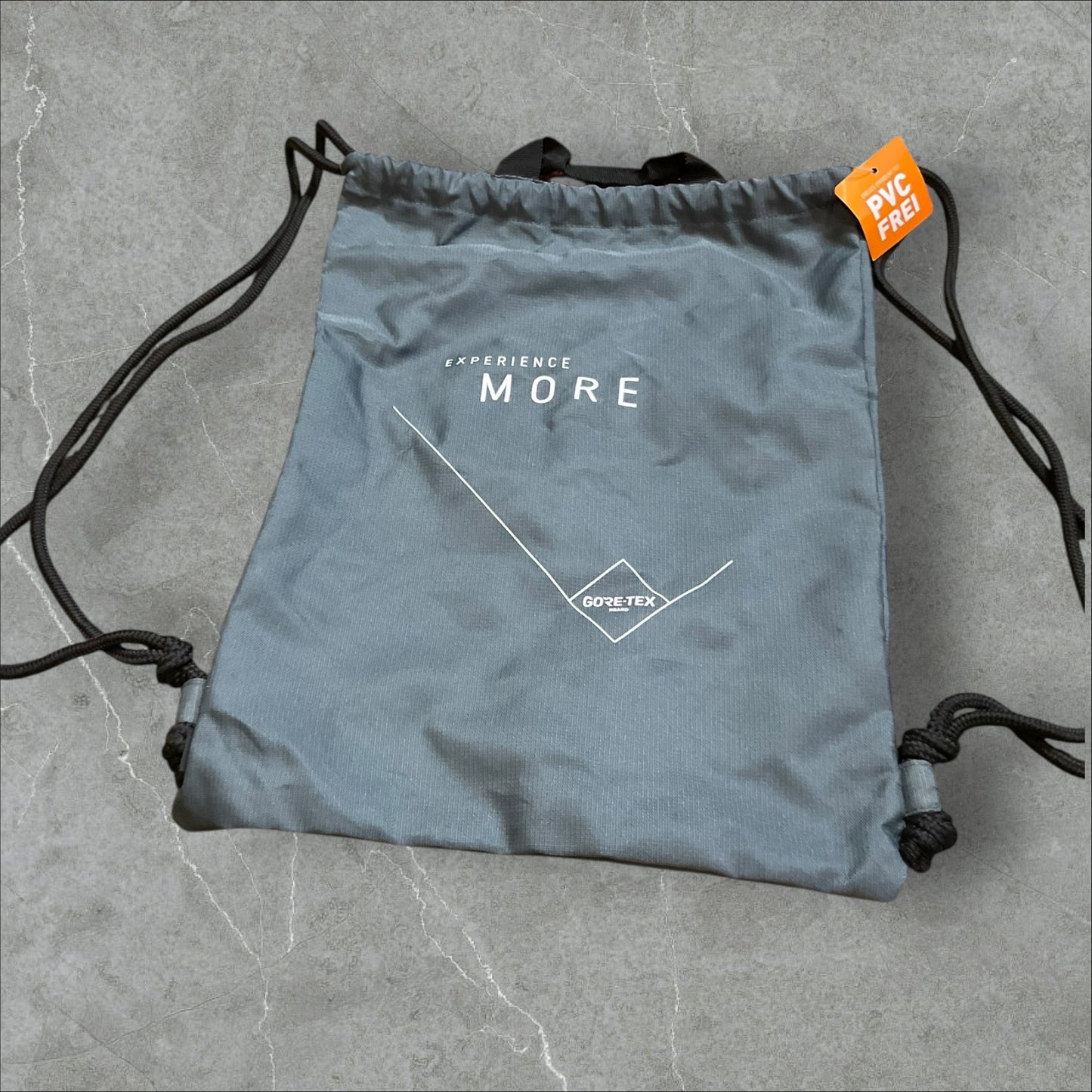 2018 Gore-tex Grey Drawstring Bag
