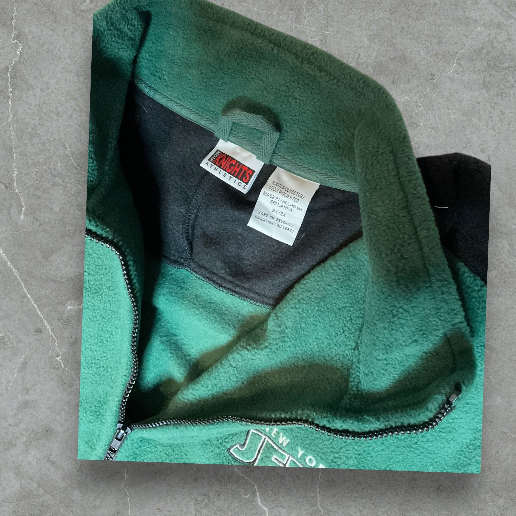 Vintage New York Jets Full Zip Fleece (2X)