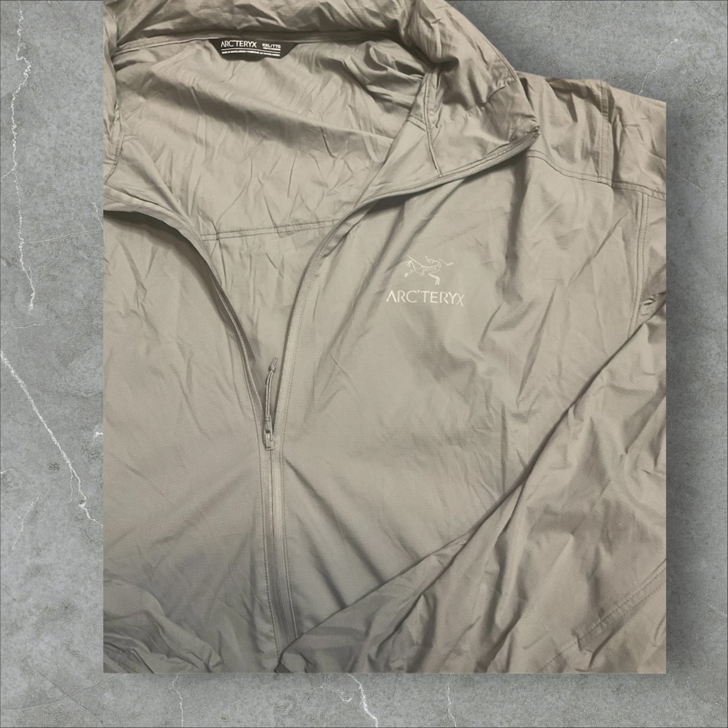 Arcteryx Grey Lightweight Packable Shell Jacket(XXL)