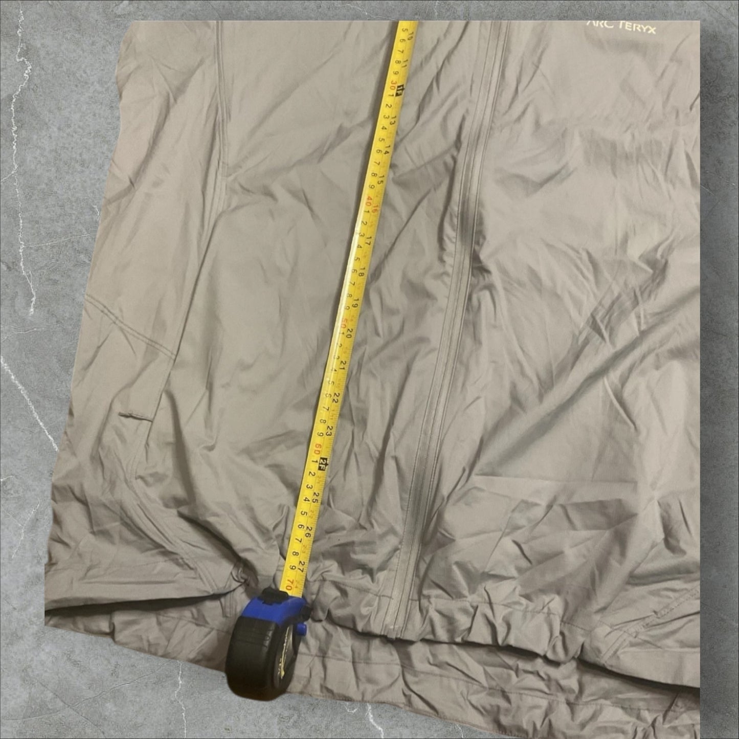 Arcteryx Grey Lightweight Packable Shell Jacket(XXL)