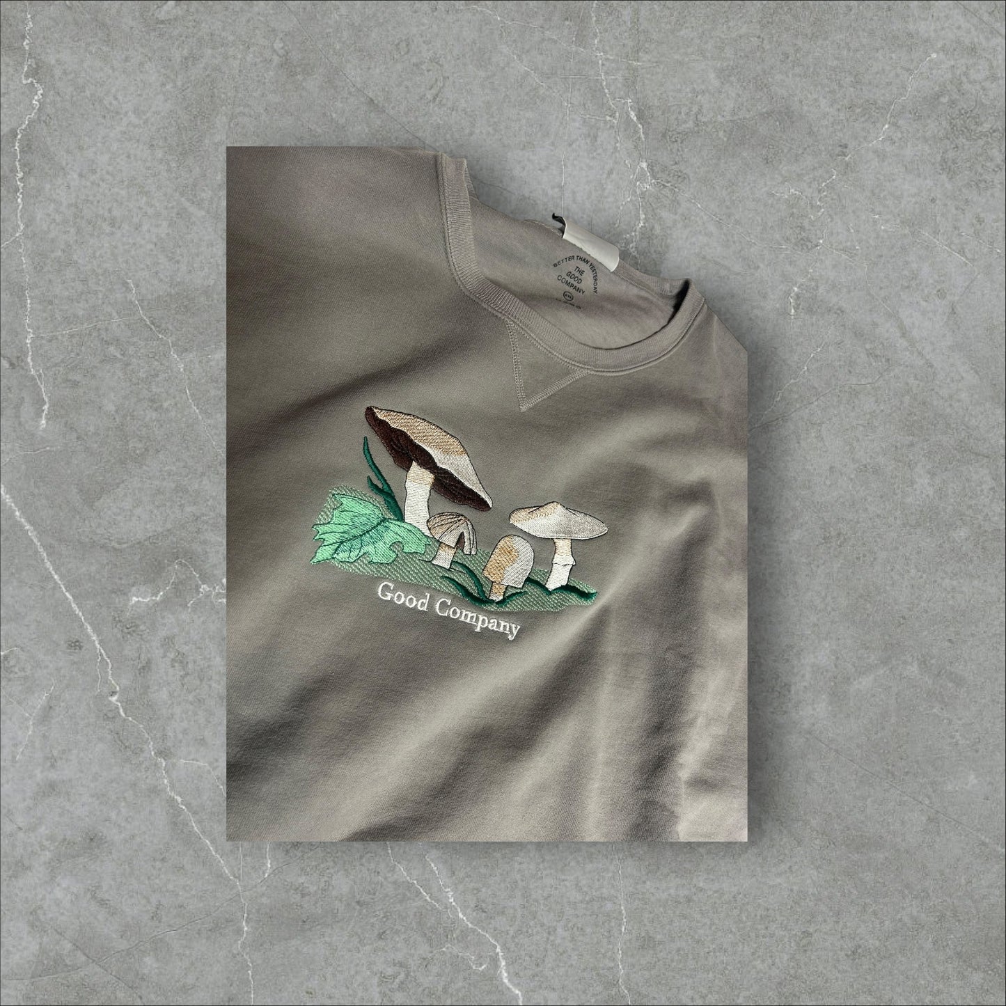 The Good Company X Champion Embroidered Mushroom SweatShirt (2XL)