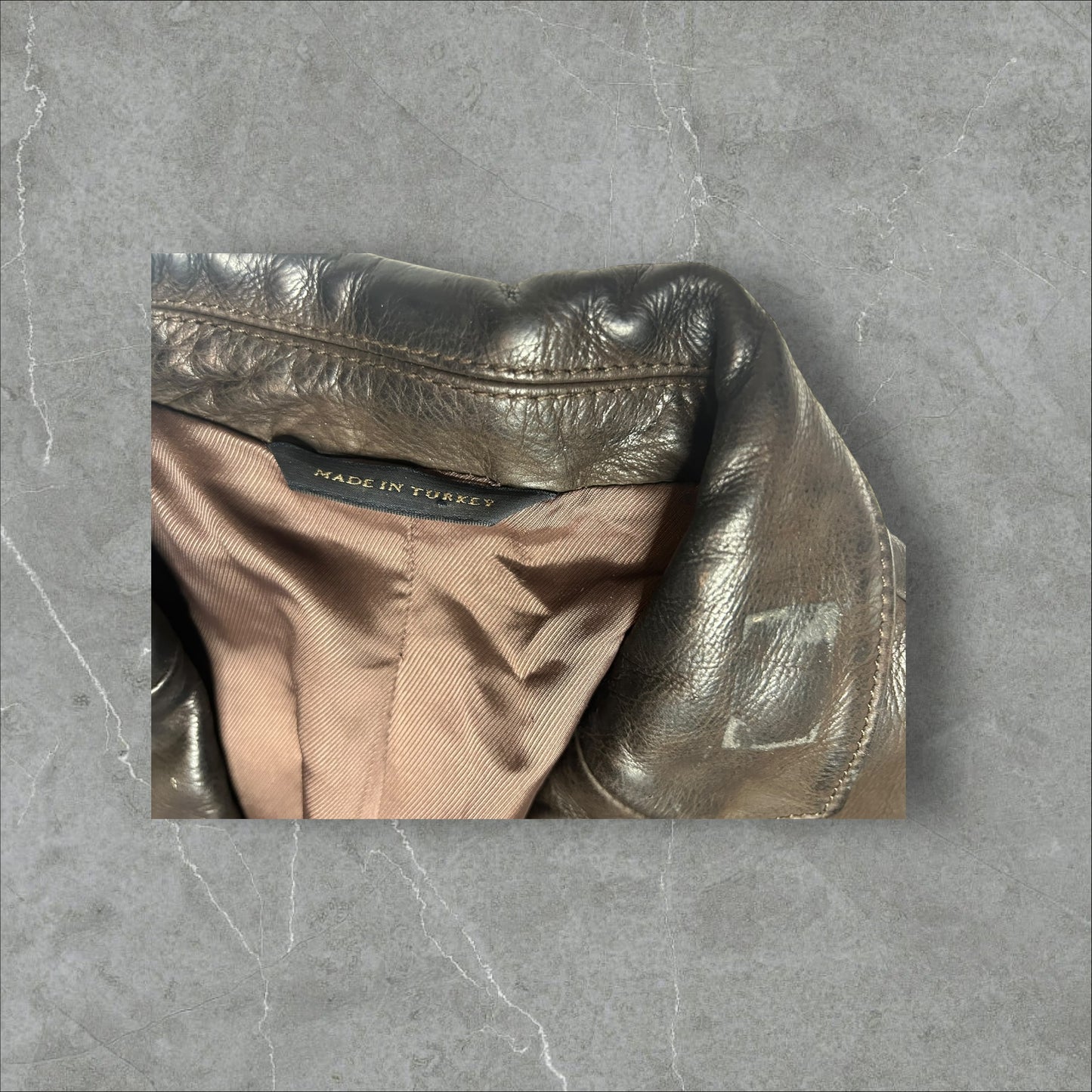 Banana Republic Chocolate Leather Blazer (Size 42)