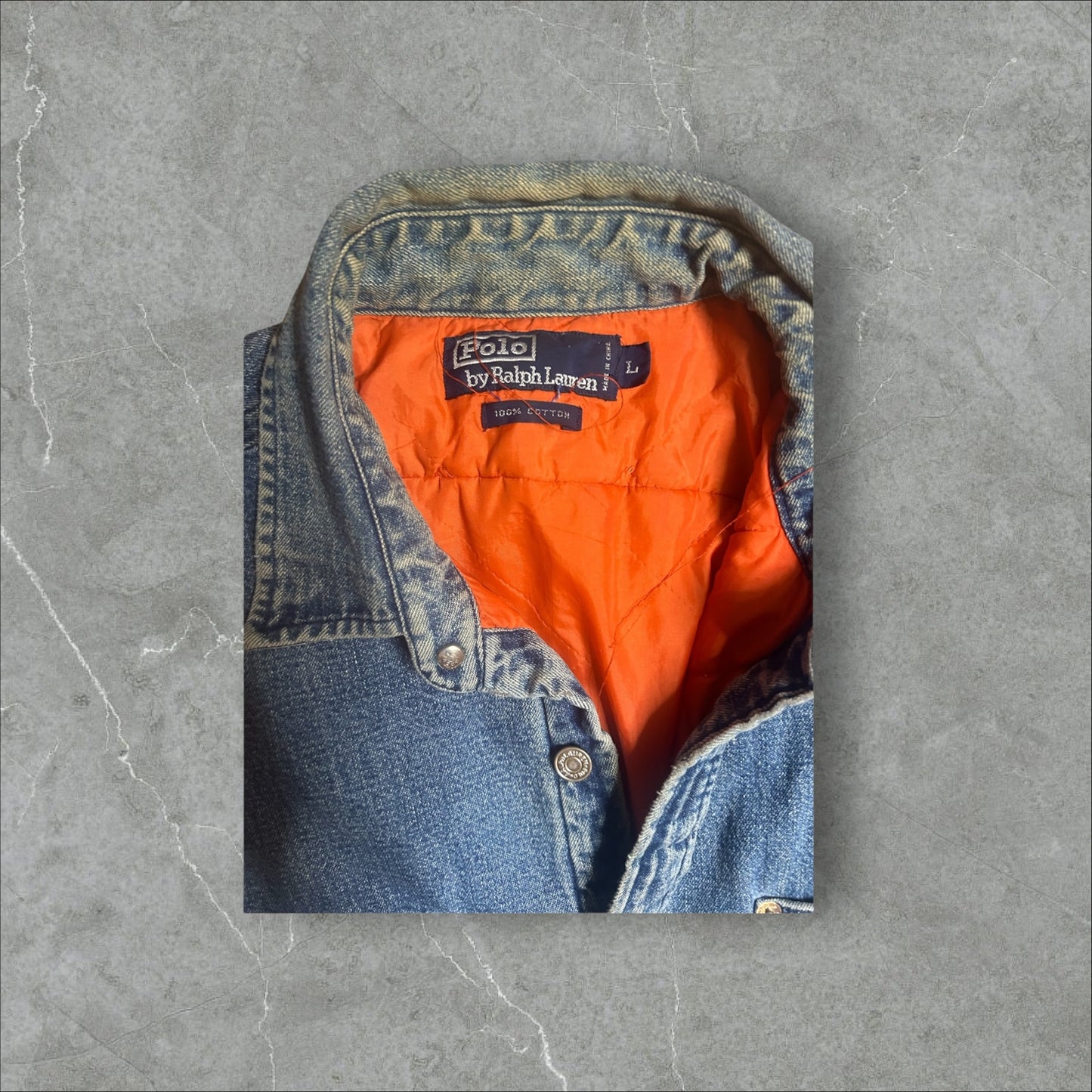Polo Ralph Lauren Quilted Denim Jacket(L)