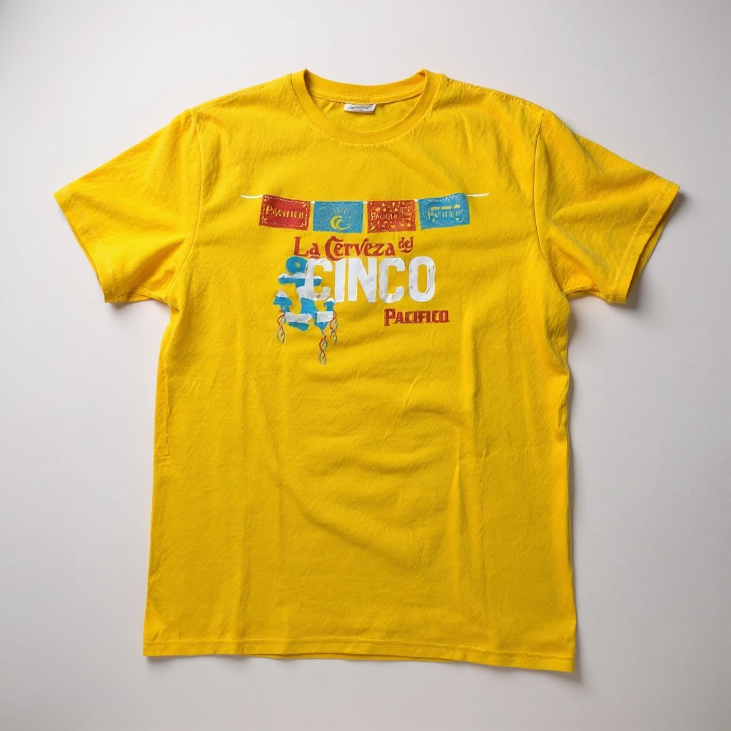 La Cerveza Del Cinco Pacifico Graphic Tee(M)