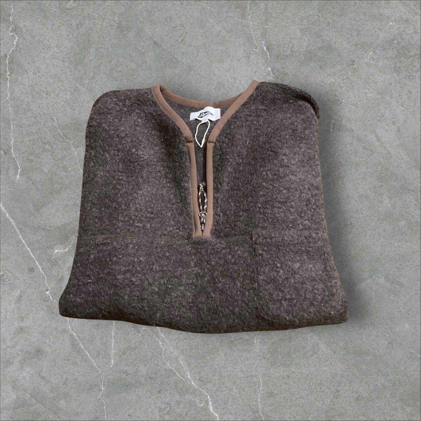 Pilgrim Surf + Supply Brown Pullover Fleece Sweatshirt (L)