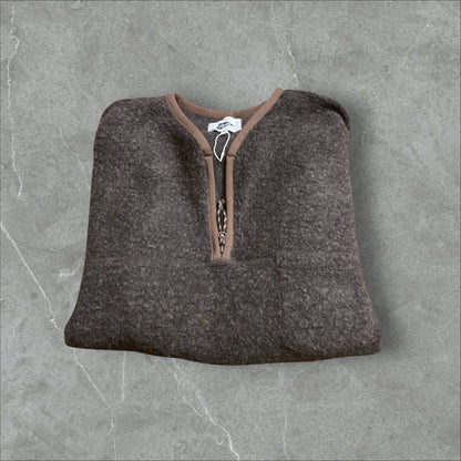 Pilgrim Surf + Supply Brown Pullover Fleece Sweatshirt (L)