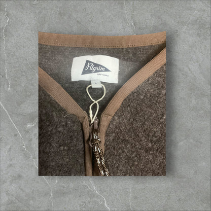 Pilgrim Surf + Supply Brown Pullover Fleece Sweatshirt (L)