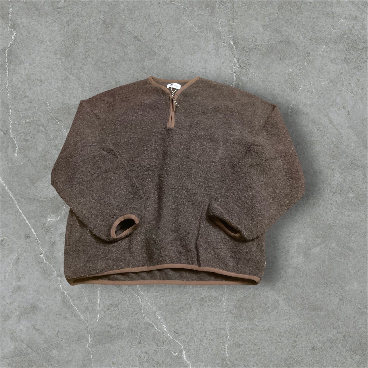 Pilgrim Surf + Supply Brown Pullover Fleece Sweatshirt (L)