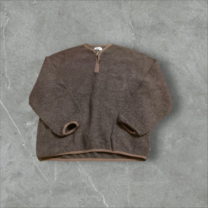 Pilgrim Surf + Supply Brown Pullover Fleece Sweatshirt (L)