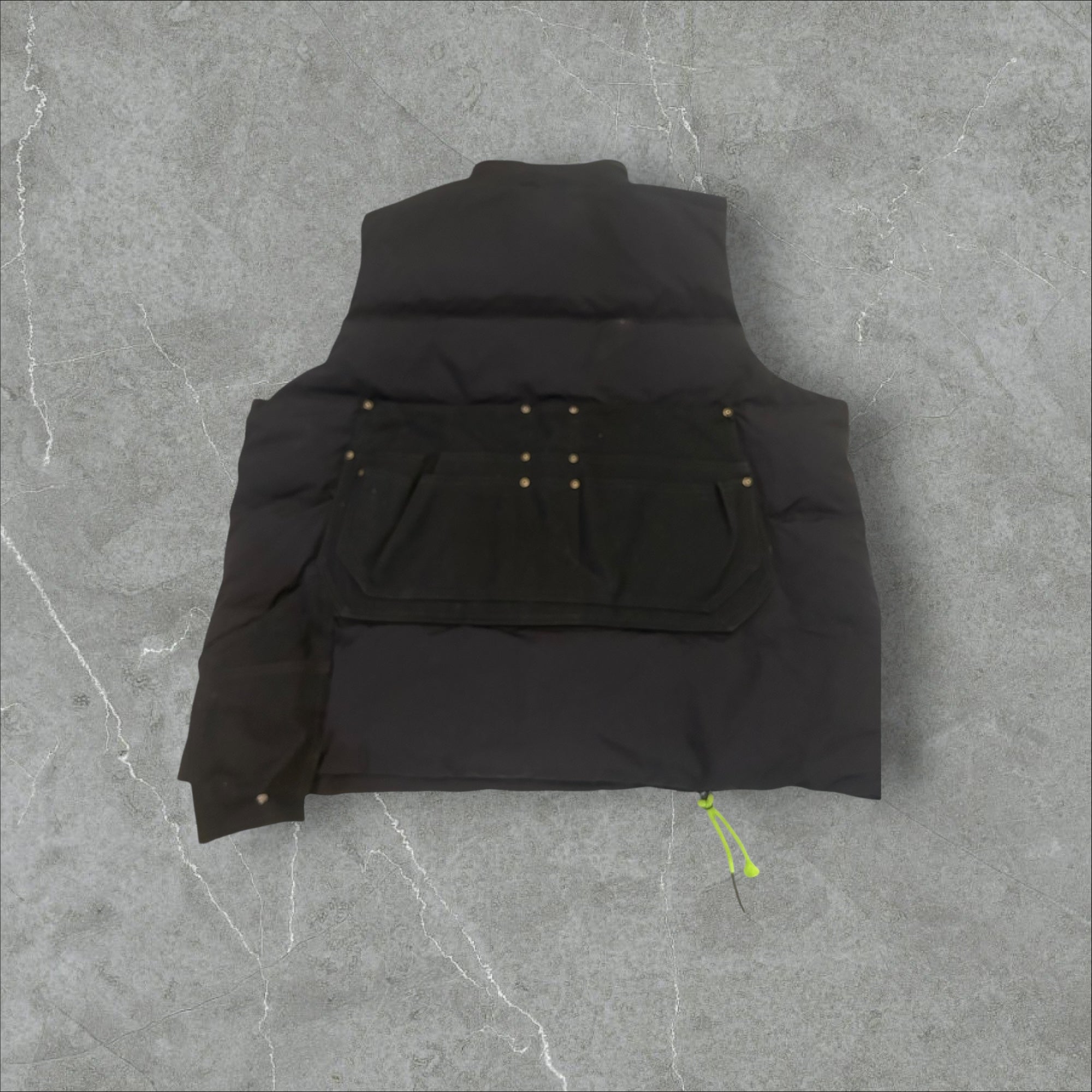 Upcycled Nike Puffer Vest W/ Carhartt Pouch (XXL)