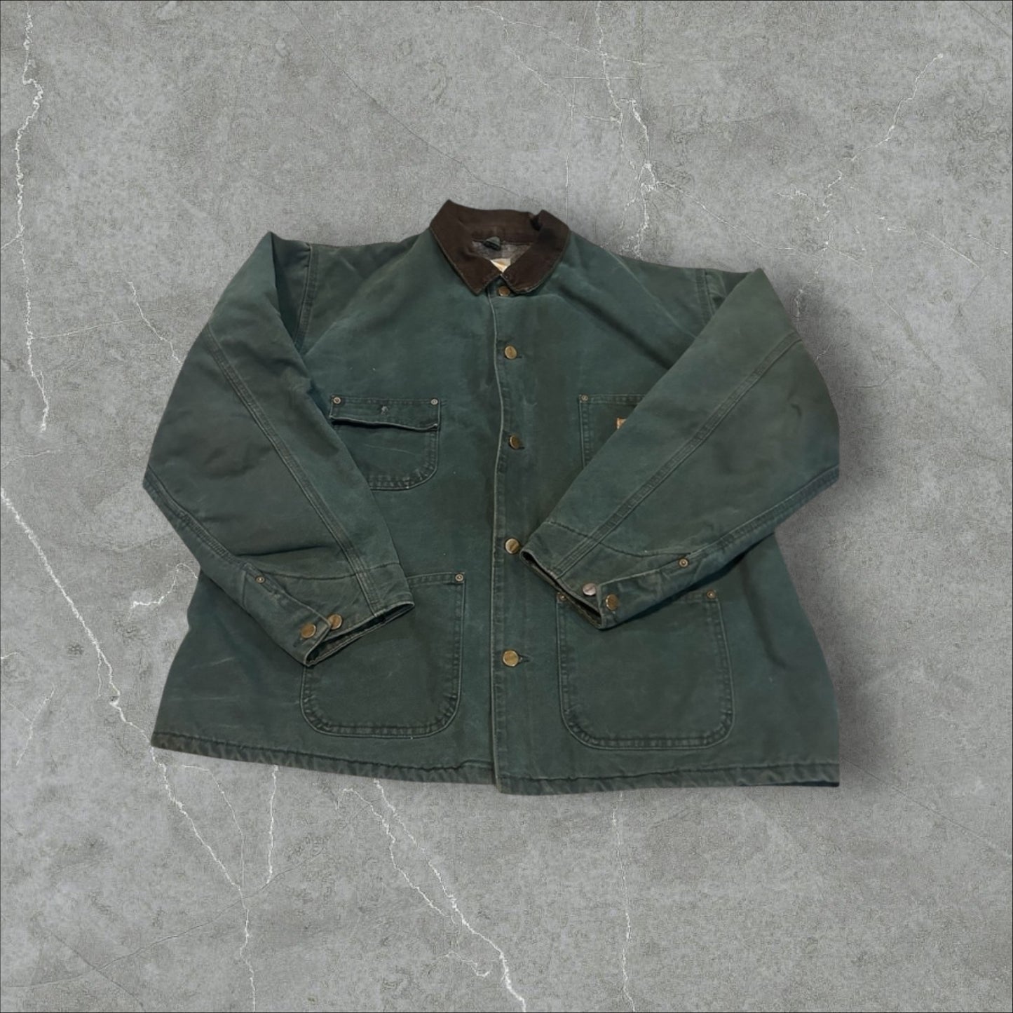 Carhartt Green Blanket Lined Chore Jacket (XXL)